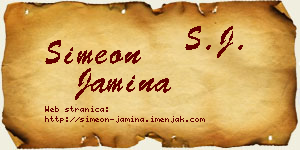 Simeon Jamina vizit kartica